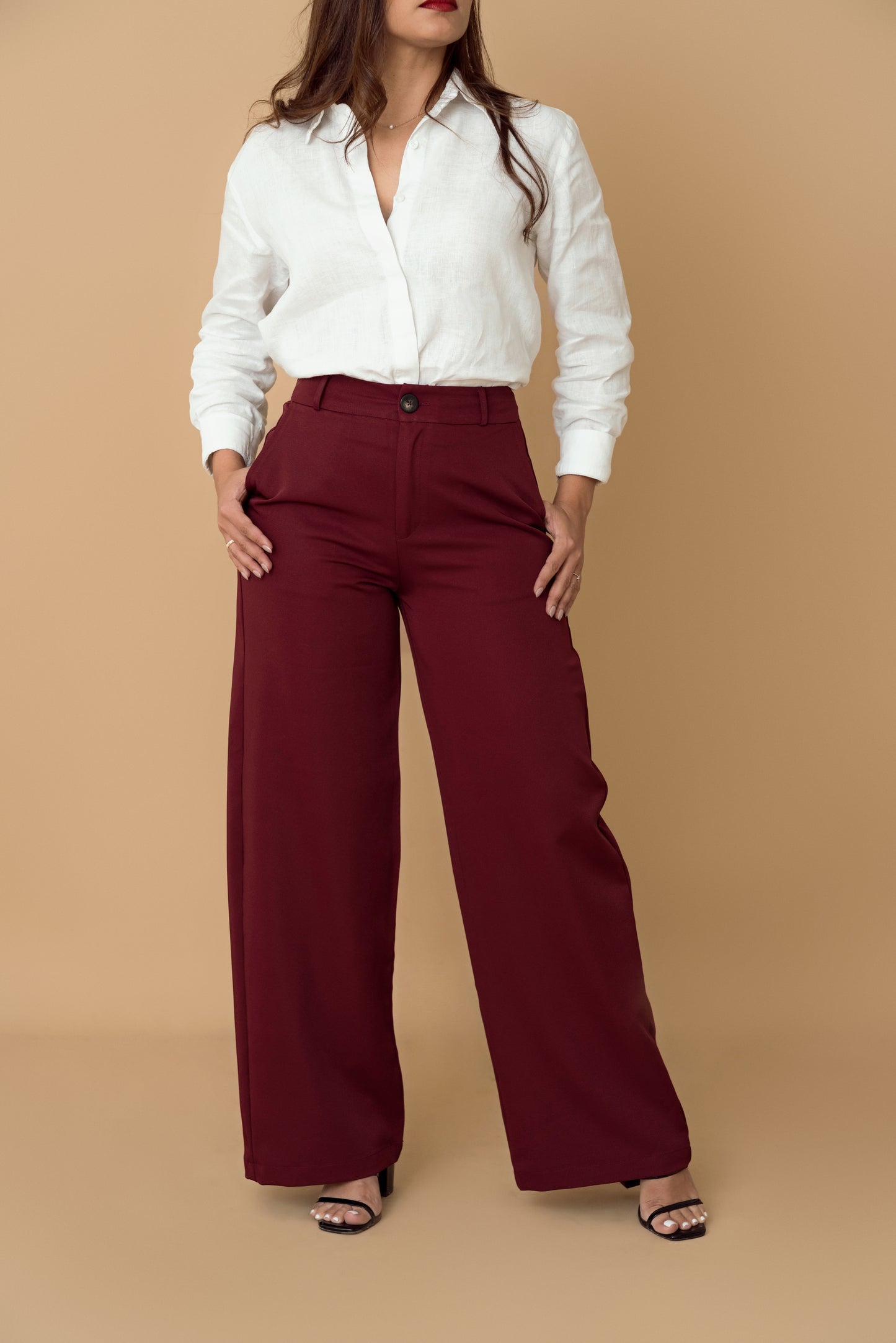 COCO TROUSER BURGUNDY
