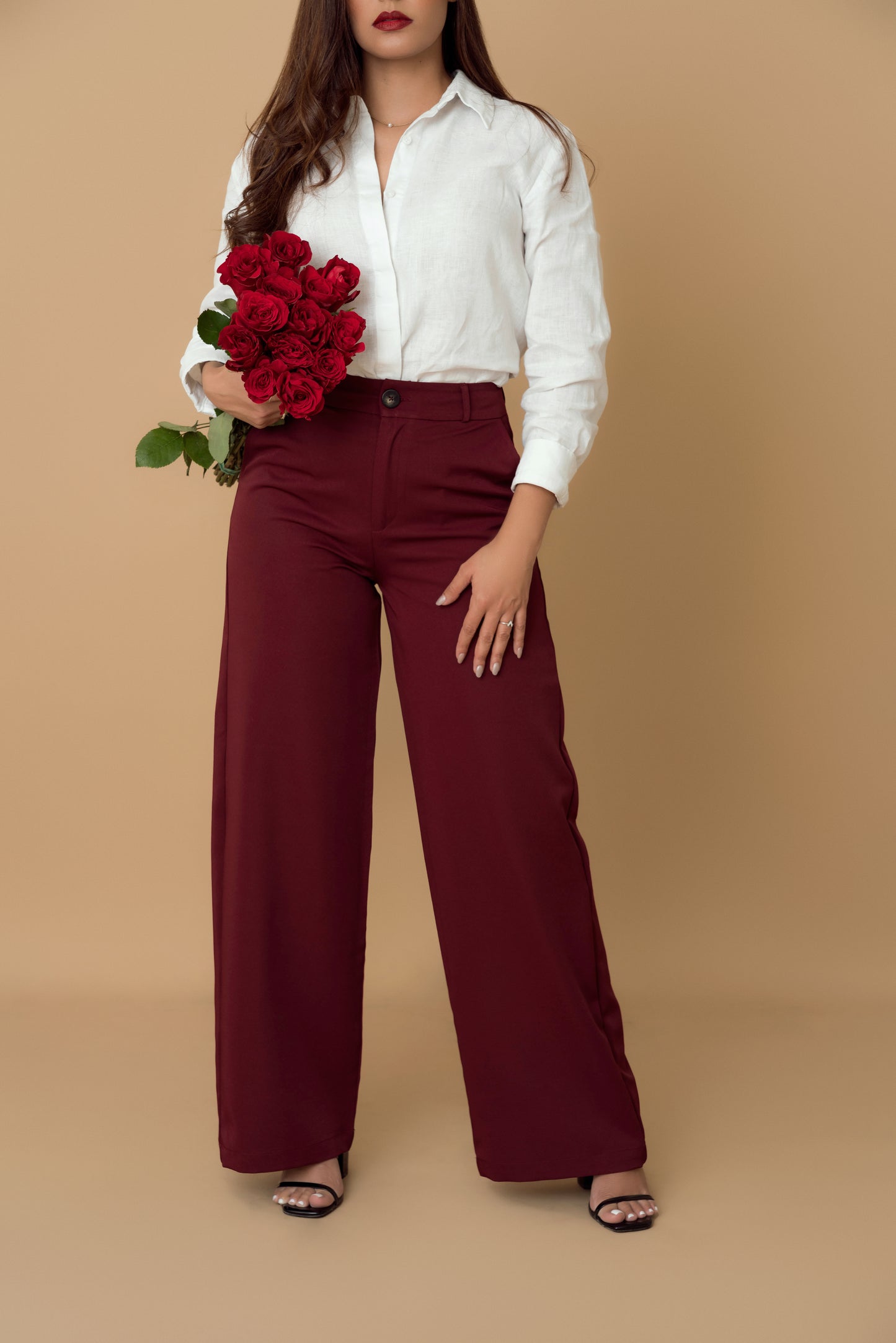 COCO TROUSER BURGUNDY