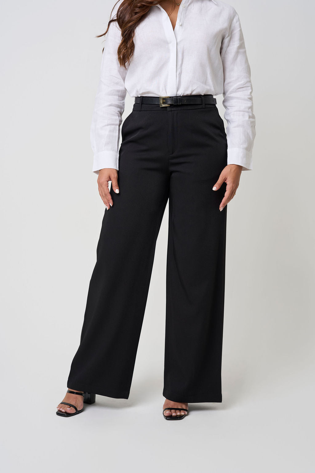 COCO TROUSER BELT LOOPS BLACK