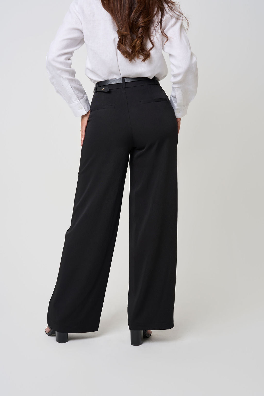 COCO TROUSER BELT LOOPS BLACK