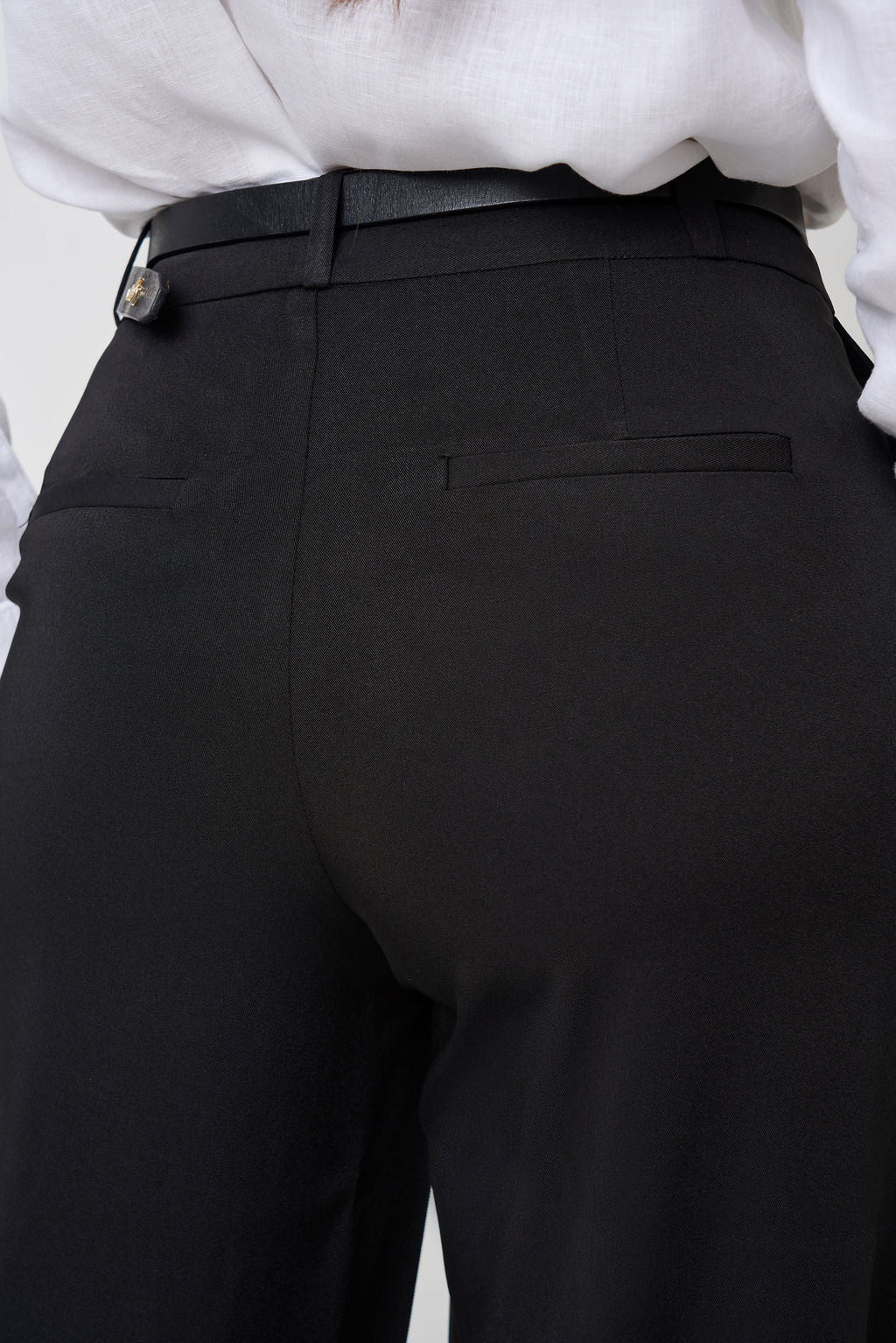 COCO TROUSER BELT LOOPS BLACK