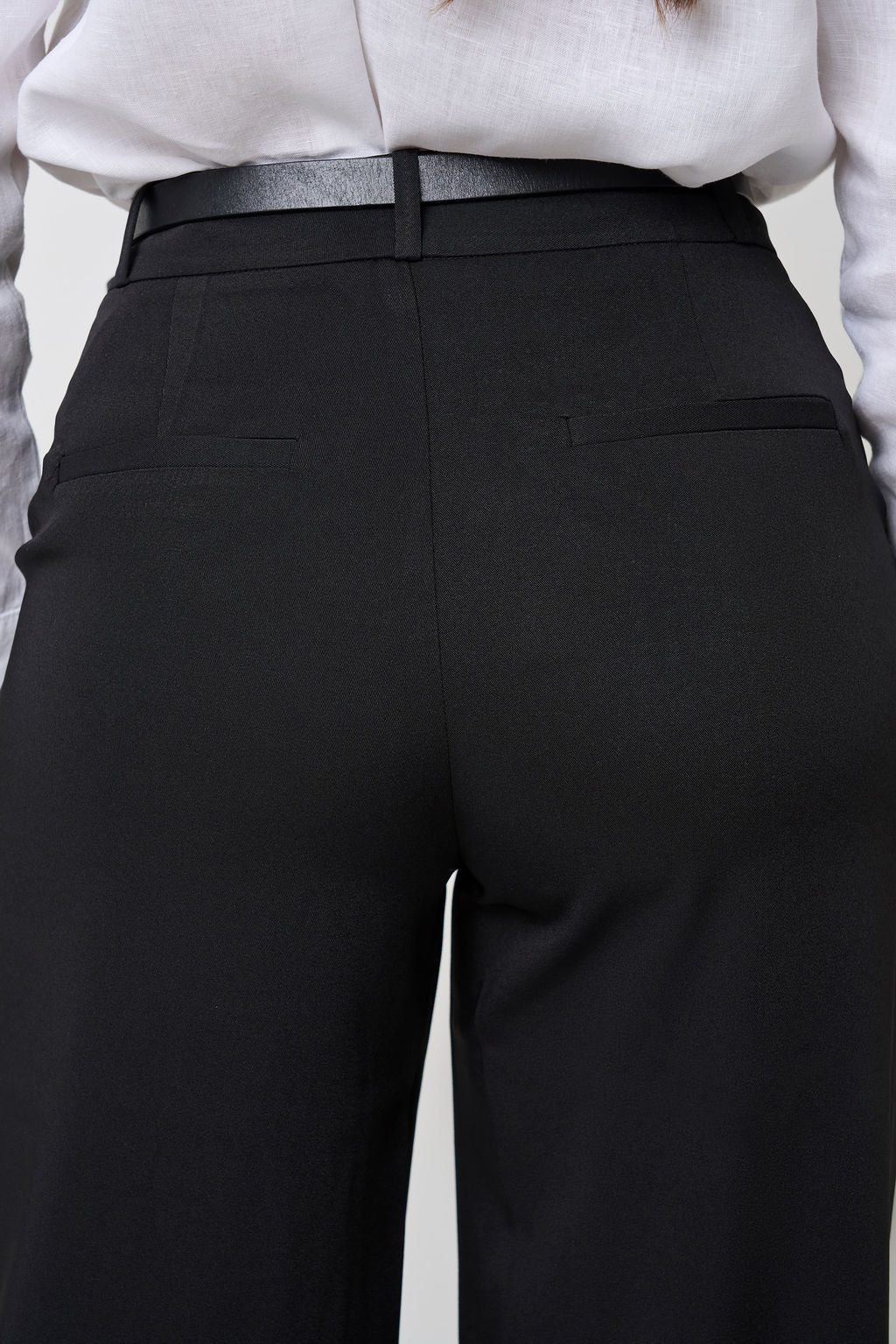COCO TROUSER BELT LOOPS BLACK
