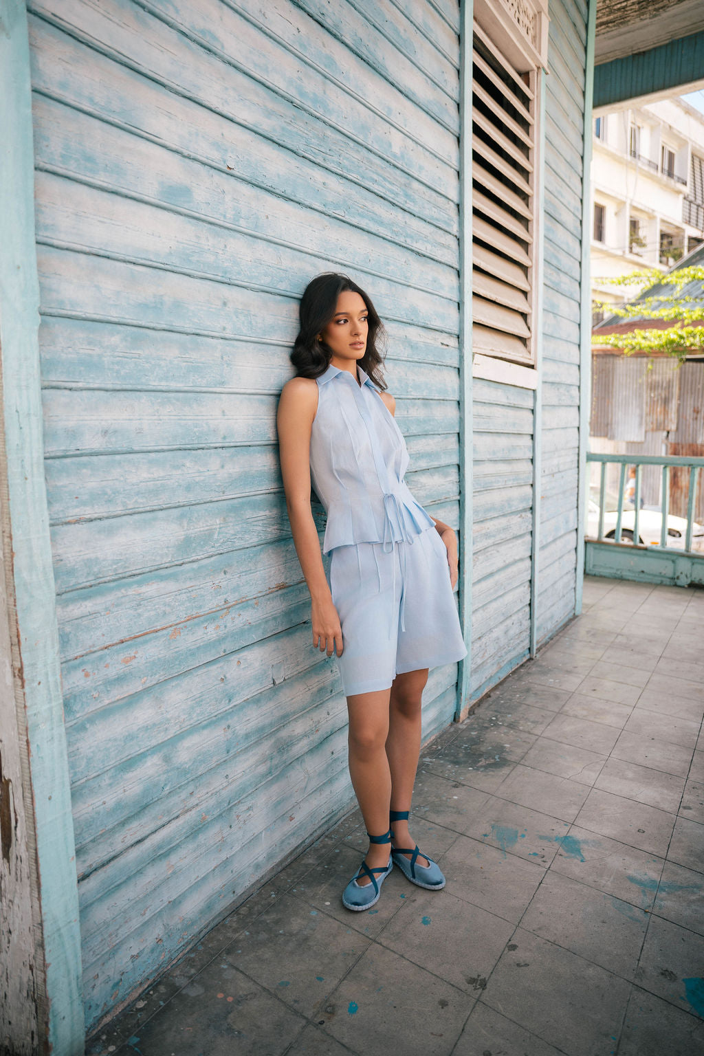 SET HORIZONTE SHORT BABY BLUE